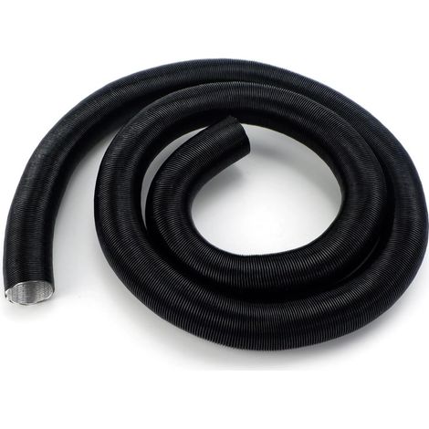 Tuyau flexible de sortie d'air 25 mm en aluminium noir pour (1/5)