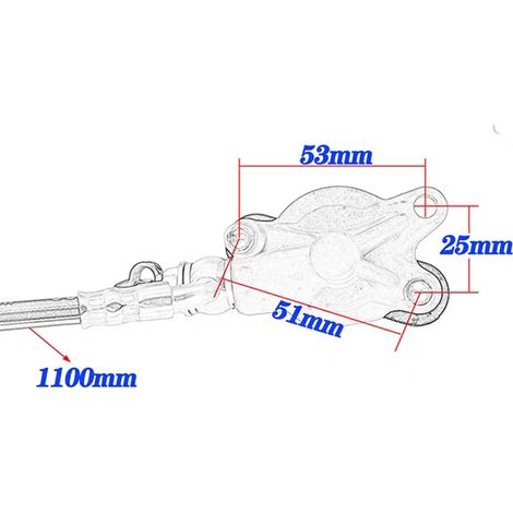 Hydraulische Kupplungspumpe für Kaixi Zweitakt-Offroad-Motorräder, hydraulische Kupplungspumpenbaugruppe, Kupplungsölschlauch, Hengjian KTM Modell (1/4)