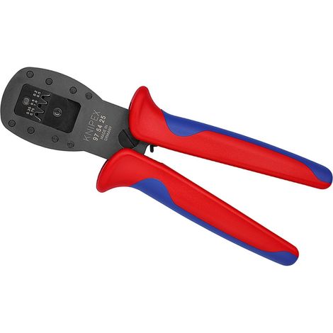 KNIPEX 97 54 25 Pinza per mini-connettori crimpaggio parallelo per connettori della serie Micro-Fit di Molex LLC con manici multicomponente brunita 190 mm