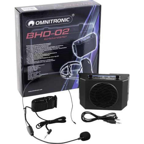 Omnitronic BHD-02 Altoparlante portatile PA 50 cm 2 pollici a batteria 1 pz. (1/5)