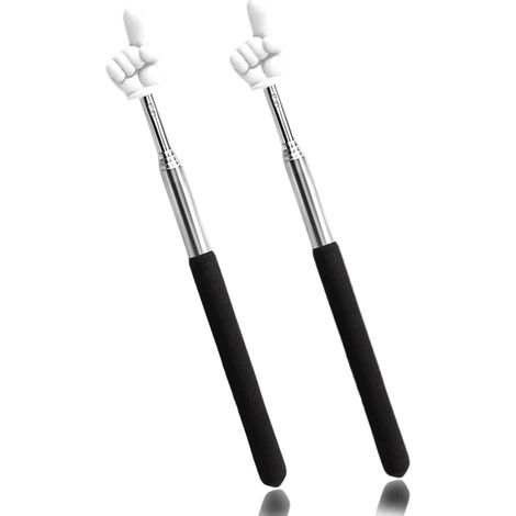 Punteros telescópicos de 2 piezas para profesores, mini bolígrafo didáctico fácil de usar, puntero retráctil para enseñanza, presentaciones y guías. (1/5)