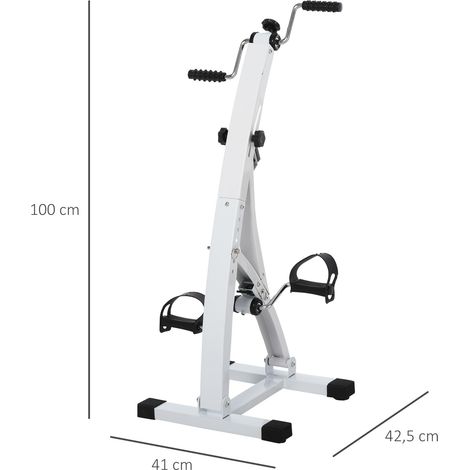 Pedaltrainer für Senioren extra Leise Mini Heimtrainer mit LCD Display Befestigungsband Arm- und Beintrainer Bewegungstrainer Tischfahrrad Mini Bike Fitnessgerät für Zuhause Büro (1/5)