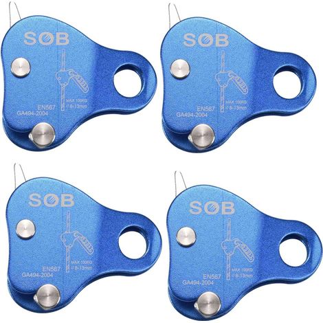4X Bloqueur de Corde en Aluminium D'Aviation pour Escalade en Plein Air (1/5)
