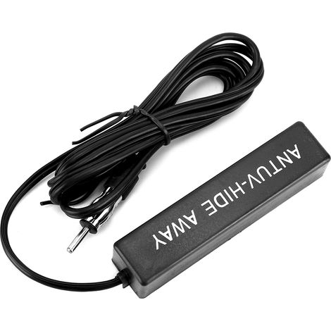 Antenne radio voiture universelle noire, signal renforcé, antenne cachée autoradio (1/3)