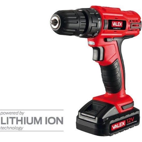Trapano Avvitatore con batteria al litio 12 Volt LI-HOME N 112 1429415 VALEX