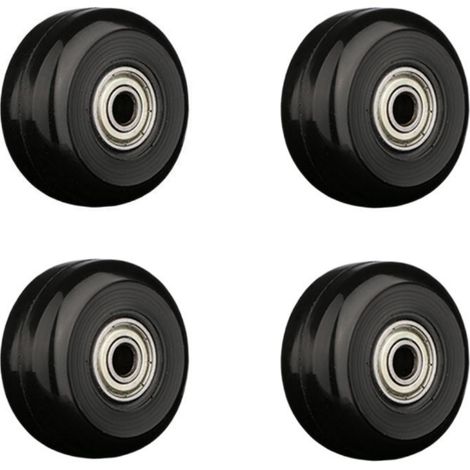 Roues de rechange pour valises, roues de rechange universelles, axes et roues pour réparation de valises (40 mm x 18 mm) (1/4)