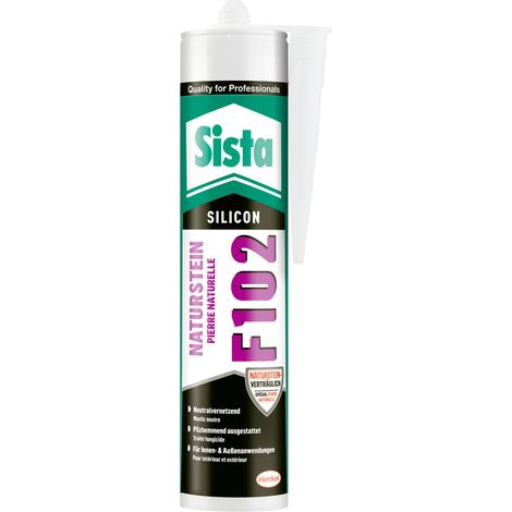 Sista F102 Naturstein Silikon anthrazit 300ml SNS2A