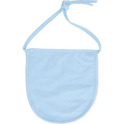 Protection de trachée et de cou double couche respirante à longueur ajustable, cache-poussière pour trachéotomie, protection de stomie bleue (1/5)