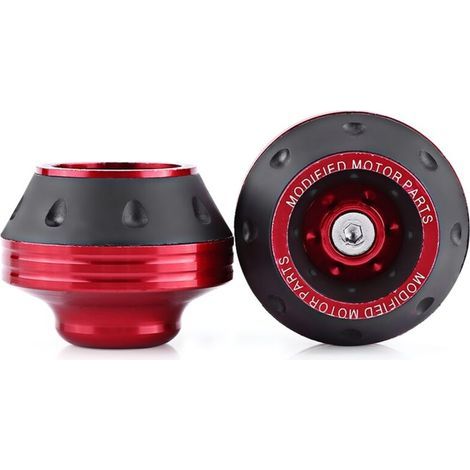 Cadre de roue de fourche avant en aluminium CNC, curseur de moto, Protection contre les chutes, Scooter, cyclomoteur, rouge (1/5)