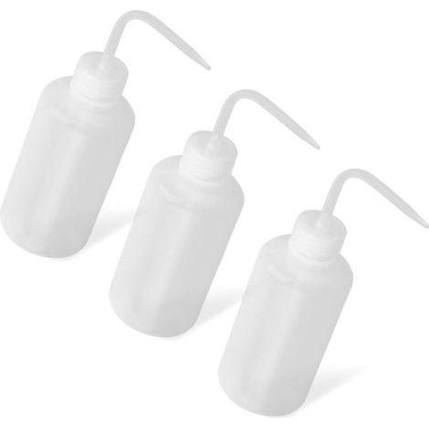 Flacon Souple - 250 ml - Pipette Étroite Intégrée - Pour Arrosage Goutte-à-Goutte Plantes - Lot de 3