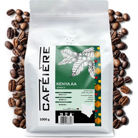 Chicchi di caffè per caffettiera Arabica Kenia AA, 1 kg (1/5)