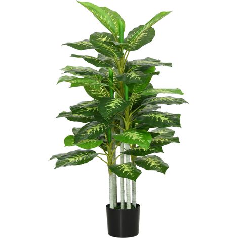 Artificial Evergreen Tree Fake Decorative Plant in Nursery Pot for Indoor Decor, 120cm (1/5)