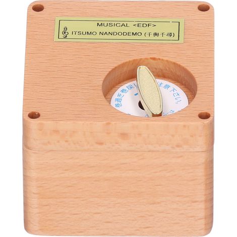 Boîte à musique rétro en bois, cadeau idéal pour Noël, le Nouvel An, un anniversaire ou pour votre petite amie ou amoureuse. (1/5)