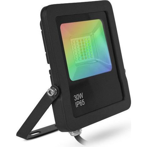 Proyector Exterior LED Negro 30W RGB IP65  Control Remoto RF. Miidex Lighting® (1/5)