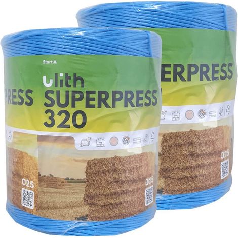 Superpress Pressengarn 10 kg Synthetik 2x 320m/kg blau Bindegarn Erntegarn