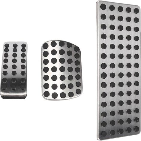 jeu de pédales de frein argentées en acier inoxydable, accessoires auto, pour CLA GLA ML GL R W176 W245 W24 (1/5)
