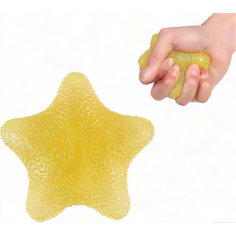 Muskelkräftigender Griff für die Handrehabilitation – Ergonomischer, sternförmiger Stressball, ideal zur Kräftigung der Arme und zum Abbau von Verspannungen, 1 Stück (1/4)