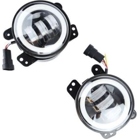 Feux Antibrouillard, 2 Pièces, Feux Antibrouillard pour Pare-chocs, étanches, 4 Pouces, LED, Haute luminosité, Feux de Conduite, Remplacement pour A (1/4)