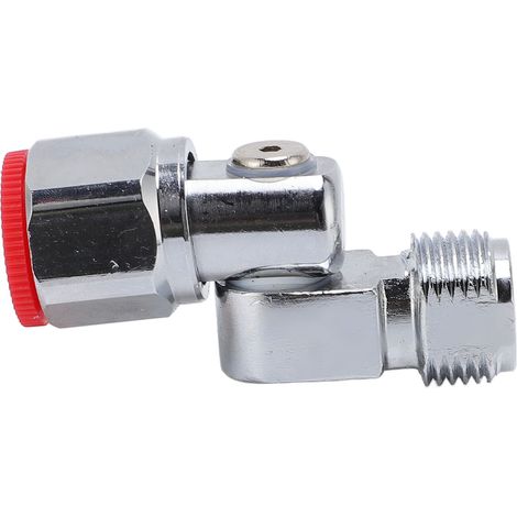 Raccord pour pistolet à peinture sans air, filetage 7/8 pouce, rotation à 360°, léger, couleur argent. (1/5)