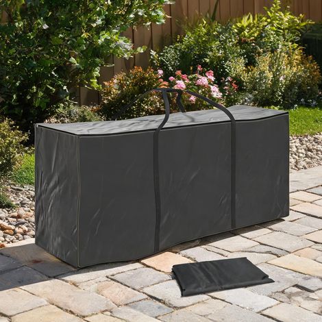 Coussin de jardin preto en tecido Oxford (1/5)