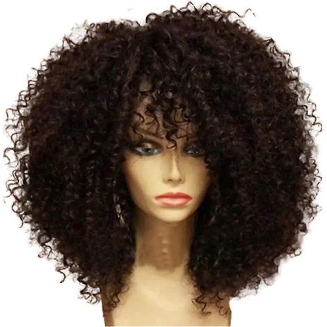 Perruques afro de 16 pouces avec frange (A) (1/5)