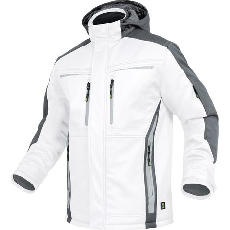 Triuso Leibwächter Winter-Softshelljacke Flex-Line  Gr. 7XL weiß/grau