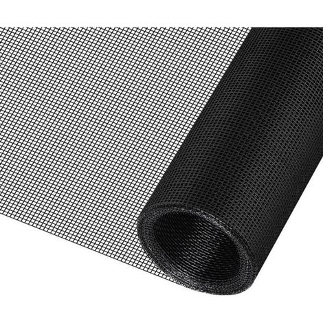 Zanzariera nera per finestre, 300x120 cm, a rullo. (1/5)