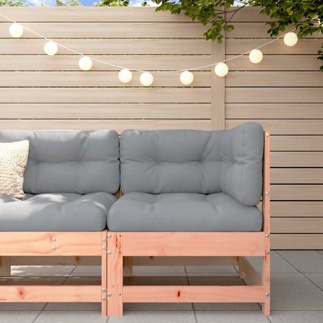 Ecksofa mit Kissen Massivholz Douglasie