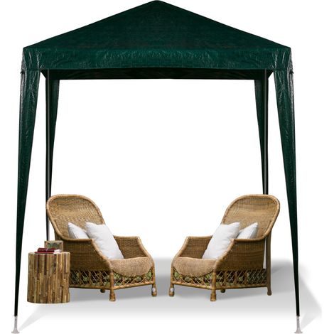 TG77592-1 TENDA DA GIARDINO A PADIGLIONE PER FESTE COMUNIONE 2X2X2.4M verde