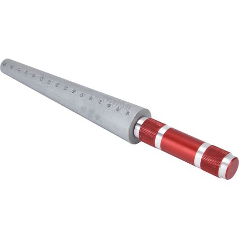 Jauge d'ouverture conique, règle d'épaisseur, outil de mesure de diamètre intérieur en acier inoxydable 15‑30 mm (1/5)