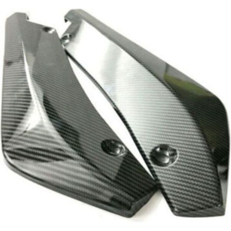 Enveloppe de barre arrière de voiture en fibre de carbone Séparateur d'angle d'enveloppe de lèvre arrière universel (1/4)