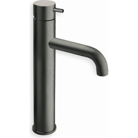 LAVABO MI-HAUT TRIVERDE CHROME NOIR BROSSE + VIDAGE LAITON UP&DOWN - CRISTINA ONDYNA TV22775