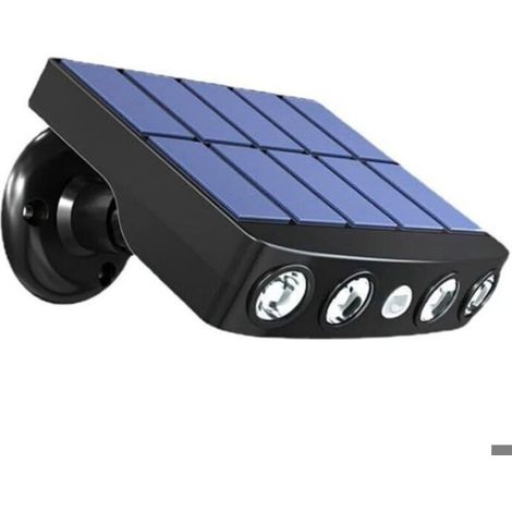 Lampe Solaire Extérieur - Détecteur De Mouvement - IP65 - 4 Led Cob Blanc - Panneau Solaire Grand Format - 1 Pièce (1/4)