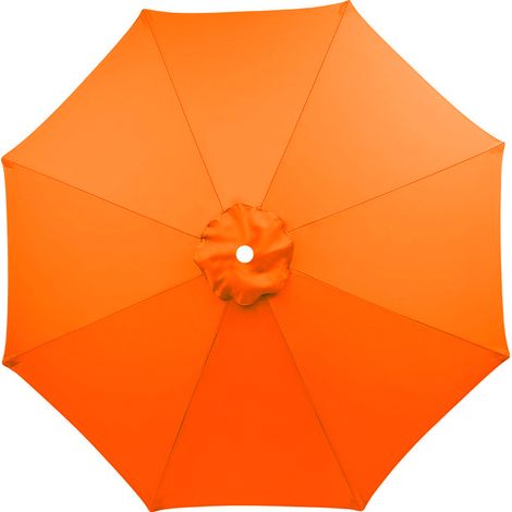 Ersatzbezug für 3-m-Sonnenschirm mit 8 Streben, wasserdicht, UV-beständig, Ersatzgewebe, waschbar, atmungsaktiv, orange (Streben nicht enthalten)