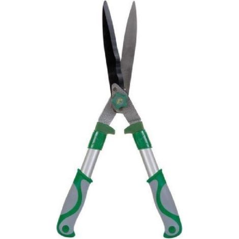 Cisaille à Haie Avec Lames Ondulées 52cm Pelouse Jardin 4mm D'épaisseur