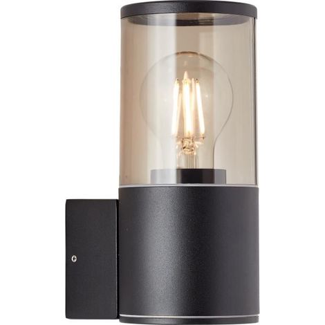 BRILLANT  APPLIQUE D'EXTÉRIEUR SERGIORO NOIR MAT  1X A60, E27, 20W, ADAPTÉ AUX LAMPES NORMALES (NON INCLUSES) BRILLIANT