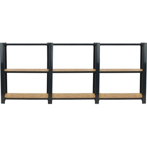 Officlick OFFICLICK 3/300 Metallregal Anthrazit