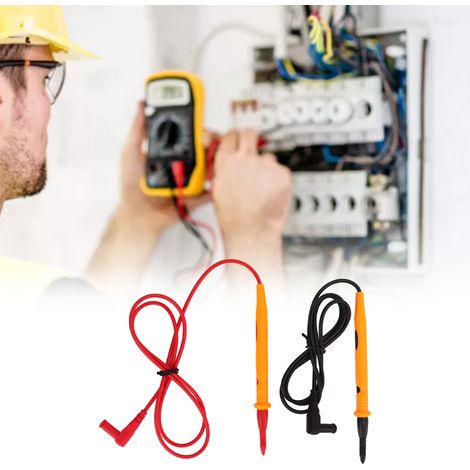 J.30024 2mm Multimeter-Prüfspitze, vernickeltes Kupfer, Kfz-Prüfspitze, rot und schwarz, 5 Sets zum Verkauf. (1/5)