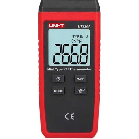 UNI-T UT320A - THERMOMÈTRE NUMÉRIQUE, POUR SONDES DE TEMPÉRATURE TYPE K AT J, TYPE K INCLUS