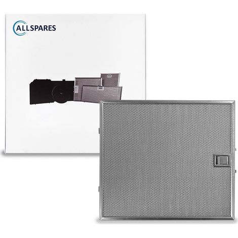 Filtro metallico AllSpares per cappe aspiranti, compatibile con Falmec 101080241 (326x290x10mm)