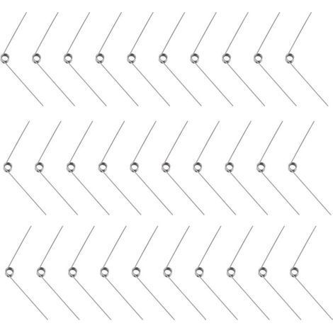 30pcs Acier Inoxydable Petit Ressort de Torsion, Ressorts de Torsion Mécaniques de Diamètre de Fil de 0.5 mm pour Le Travail du Bois de Bricolage, Meubles, Projet de Réparation (1/4)