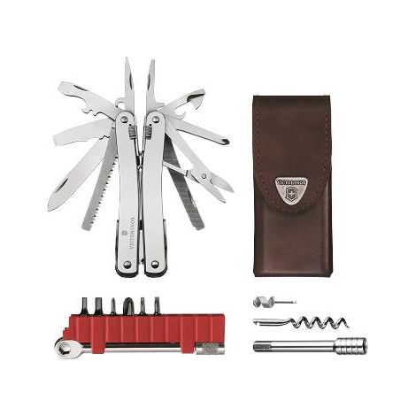 Couteau multifonction Victorinox Swiss Tool Spirit X Plus Ratchet 3.0236.L Nombre de fonctions 36 argent S434392