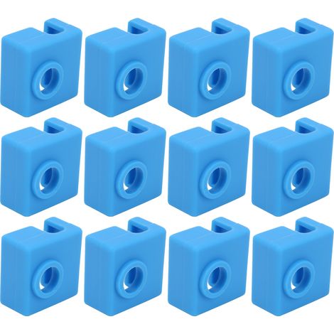 12 chaussettes en silicone, couvercle de bloc chauffant en aluminium, accessoires pour imprimantes 3D MK7/8/9 (1/5)