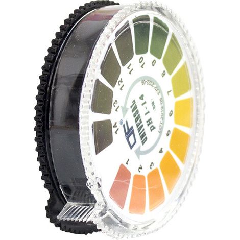 pH-Teststreifen auf Rolle, Messbereich 0–14, Universal-Papier-Sonnenblumen-Indikator, Säuretest für Aquarien, Trinkwasser (1/5)
