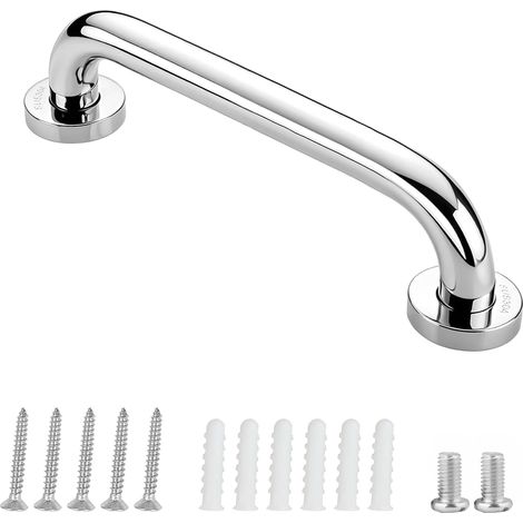 Asideros de acero inoxidable para personas mayores, asidero para bañera, asidero para baño, asidero para pared, asidero para inodoro, asidero antideslizante, asidero de seguridad (30 cm, 1 pieza) (1/5)