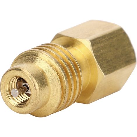 Raccord adaptateur 1/4 SAE femelle vers 1/2 ACME mâle pour climatisation auto R134A, connecteur de recharge AC, pièce de rechange véhicule (1/5)