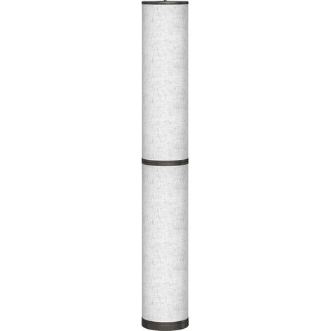 Lampadaire LED sur pied réglable, luminaire salon à variateur d’intensité, télécommande aimantée, Ø 20 x 135 cm, couleur beige (1/4)