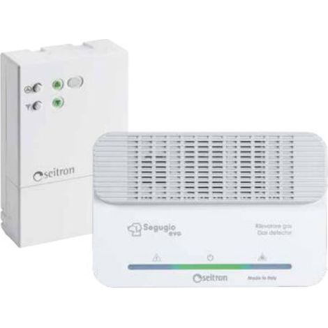Seitron Kit Segugio Evo R LPG KGGU01 con Ricevitore Radio – Rilevatore Fughe Gas GPL Wireless