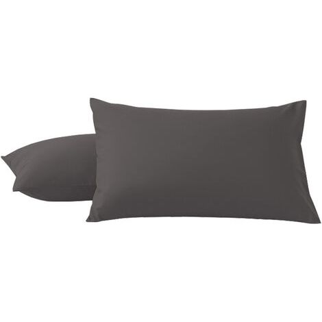 GENERIC-Federa 51x76 Grigio Scuro - Set Di 2 Federe Rettangolari In Microfibra Spazzolata, Fodera Per Cuscino Fodera Per Cuscino Con Chiusura A Busta (20x30in) (1/4)