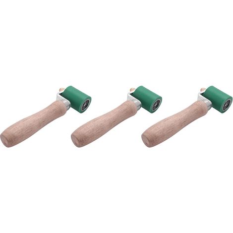 3 Pièces Rouleau de Pression de Main de Couture de Silicone de 40mm pour L'Outil de Soudure de Vinyle de Chauffage à Air Chaud (1/5)